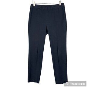 J Jill Pants Womens‎ 8 Navy Blue Precision Stretch Size Zip Cotton Stretch Blend